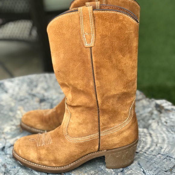 Wolverine Shoes - Suede Western Vibram Wolvfan Boot